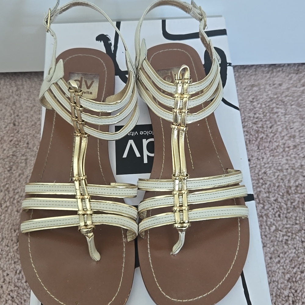 Dolce Vita Dustin Sandals In Bone Stella, Size 9.5 - Picture 2 of 9